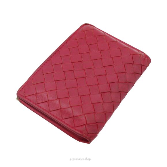 🔴 Bottega Veneta Pocket Organizer Wallet - Raspberry - Picture 3 of 7